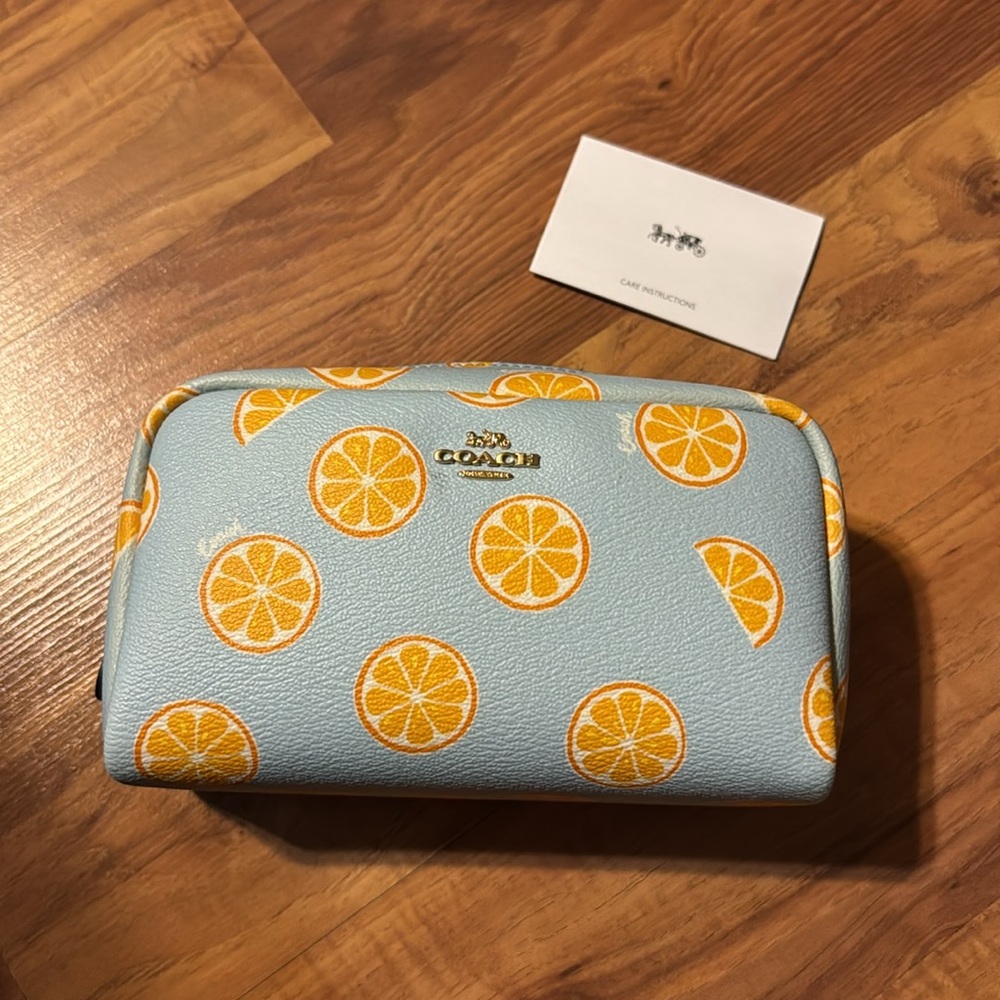 Coach cosmetics bag